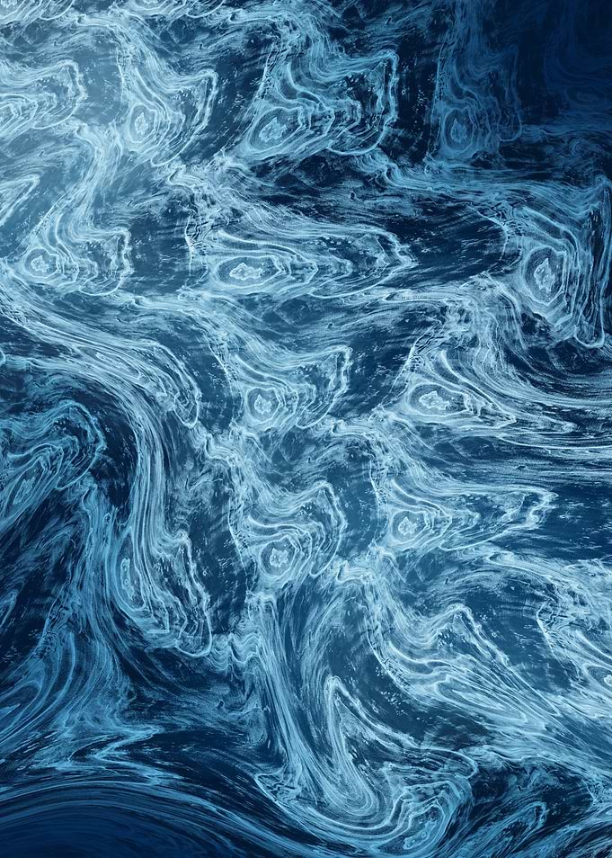 Blue Aura – Marble Abstract Flow