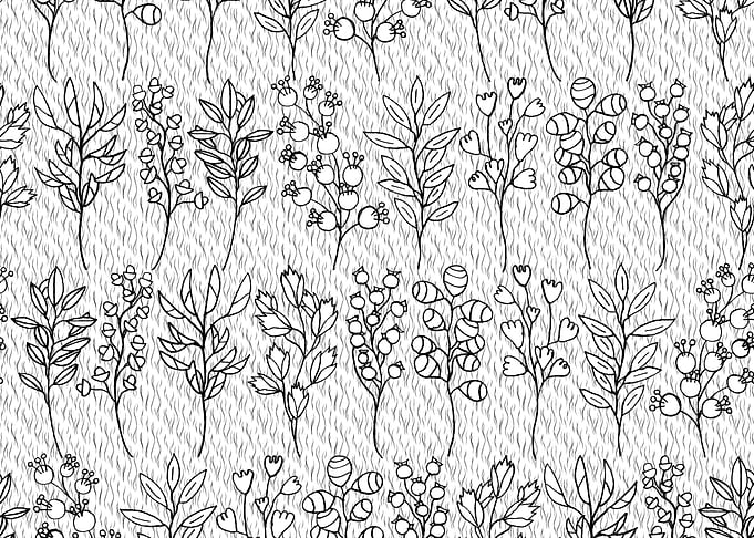 Maximalist floral serenity