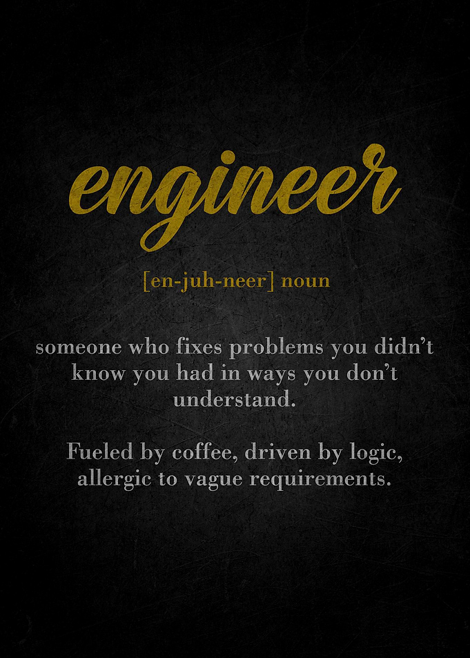 Engineer Definition Text Art