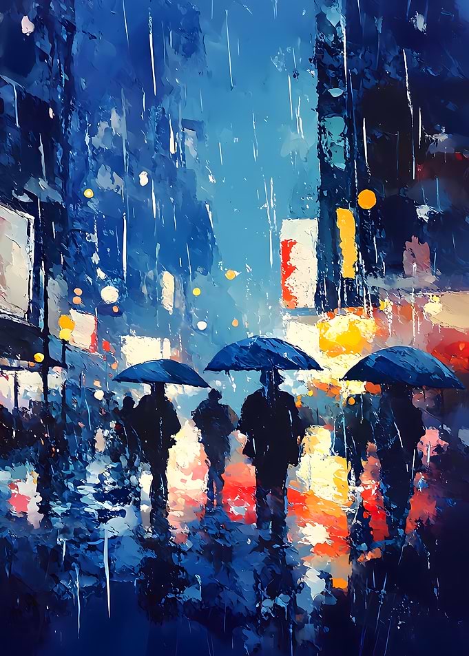 Rainy Cityscape