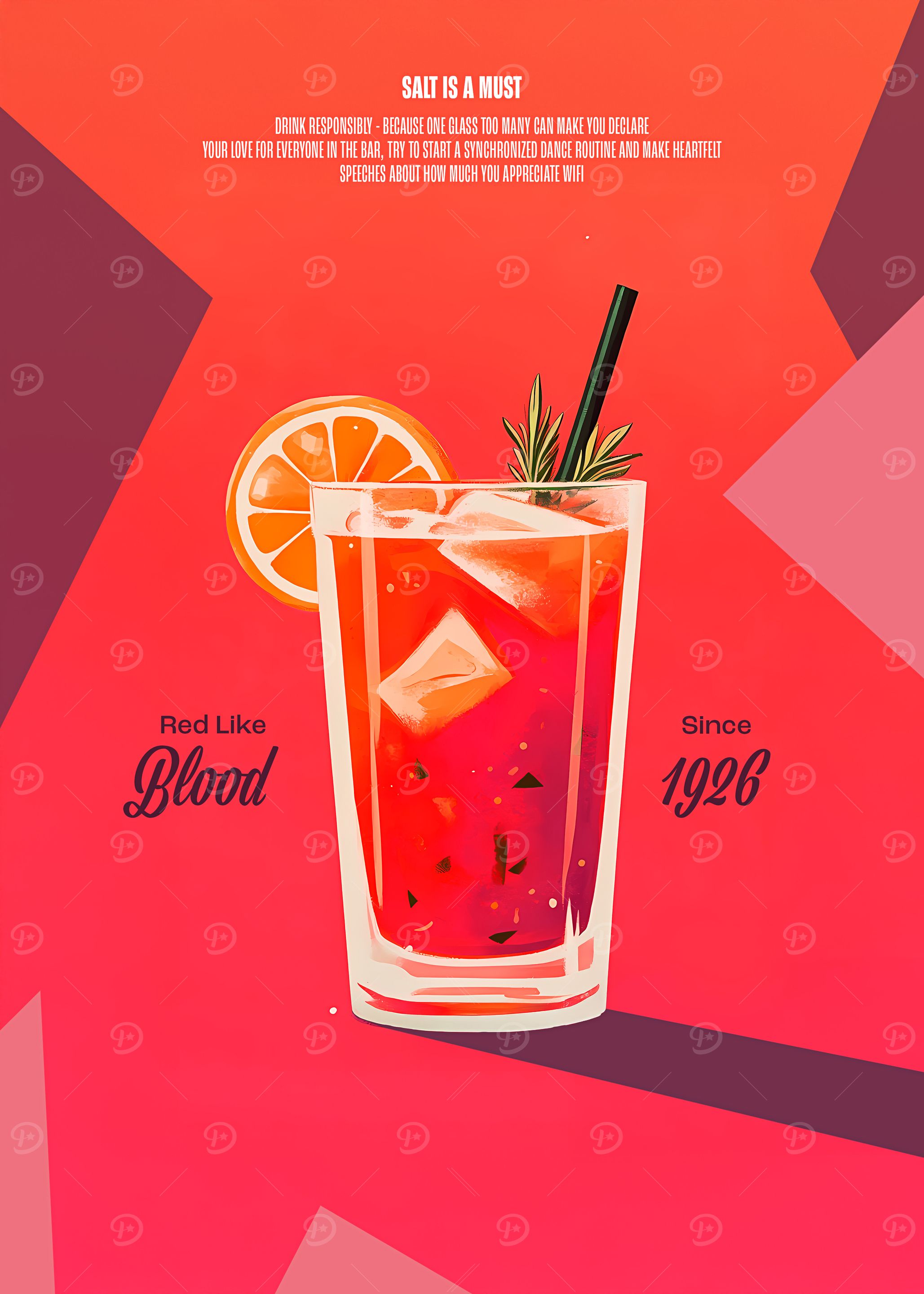 Full Red Cocktail