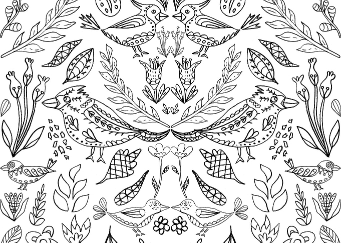 Songbirds and Flowers