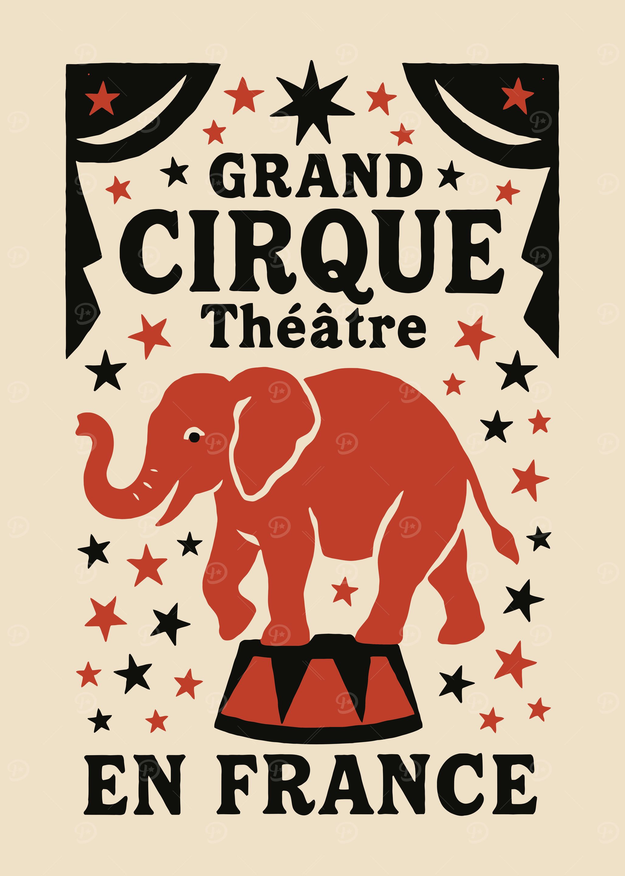 Grand Cirque Theatre En France Poster