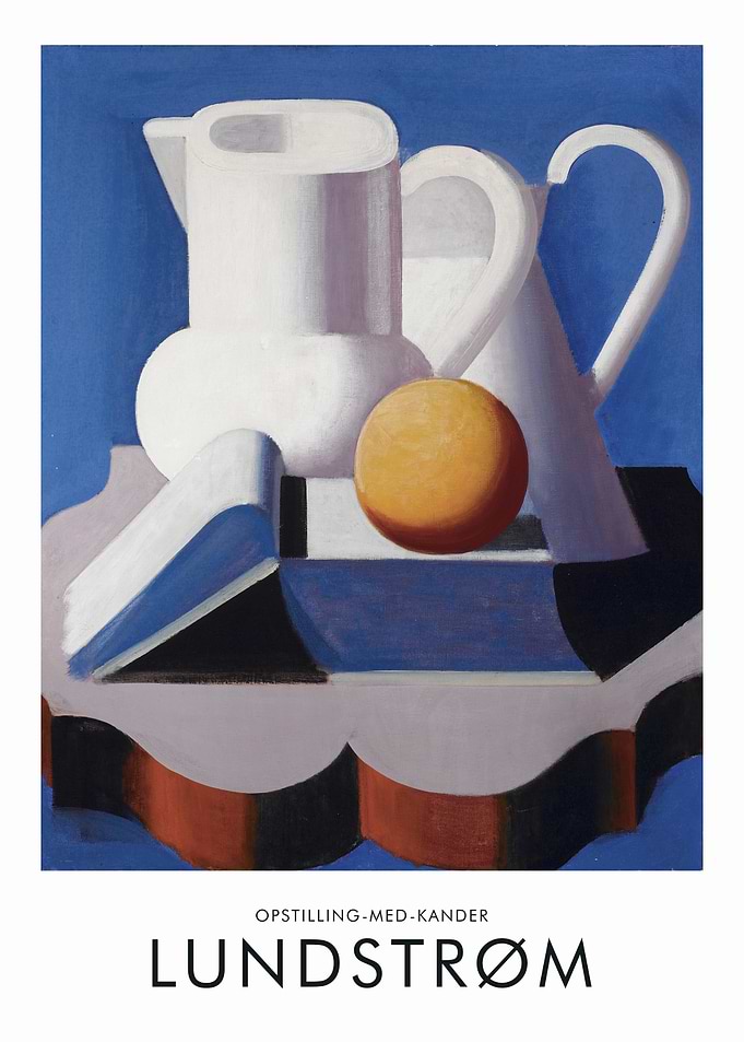 Still Life with Pitchers by Lundstrøm