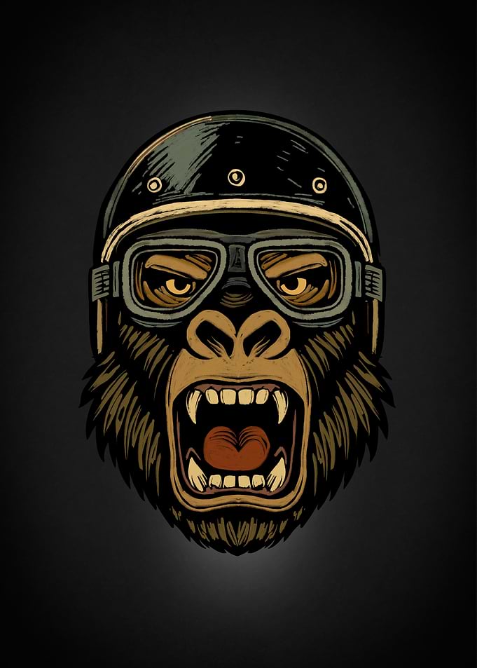 Motorcycling Gorilla