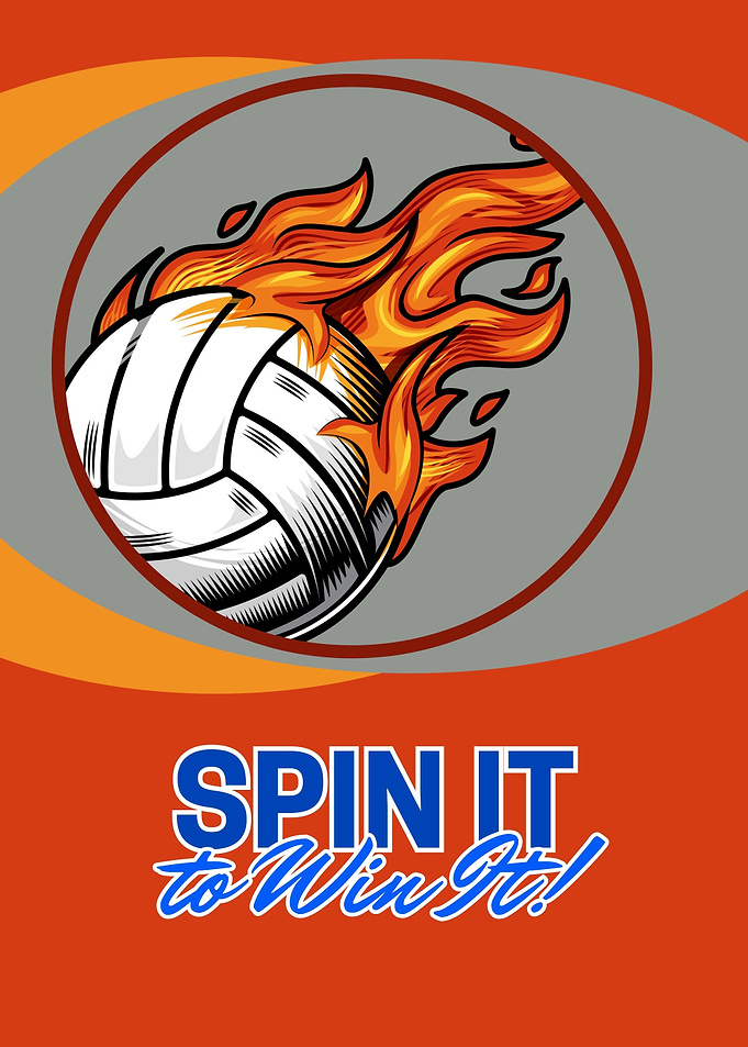 Flaming Volleyball Spin It to Win It