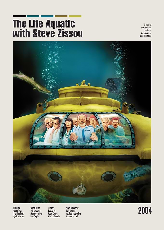 The Life Aquatic with Steve Zissou Movie Poster