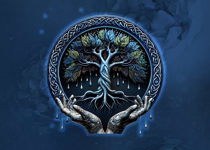 Celtic Tree of Life in Hands