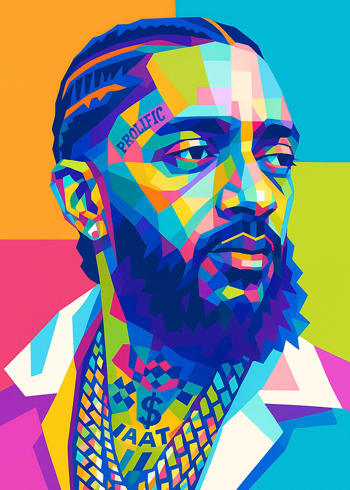 Nipsey Hussle Pop Art Portrait