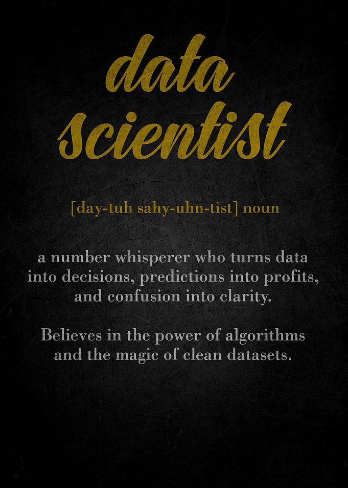 Data Scientist Definition Poster