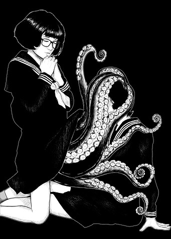 Girl with Octopus Tentacles