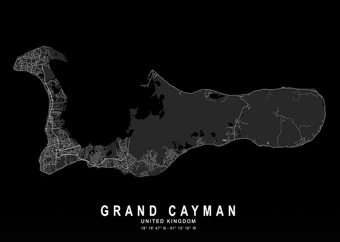 Grand Cayman Dark Island Map