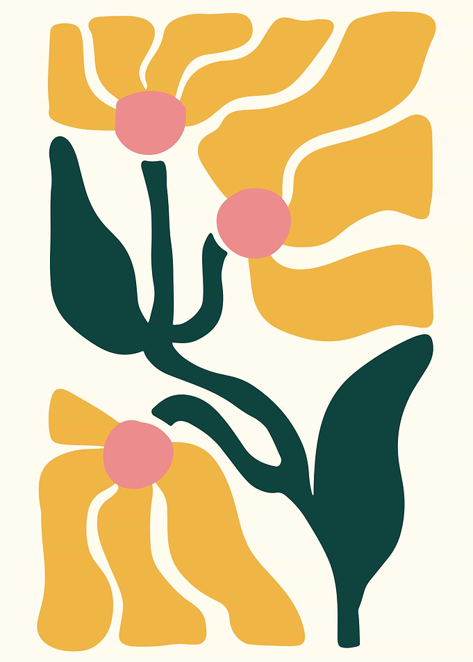 Abstract Floral Art Print