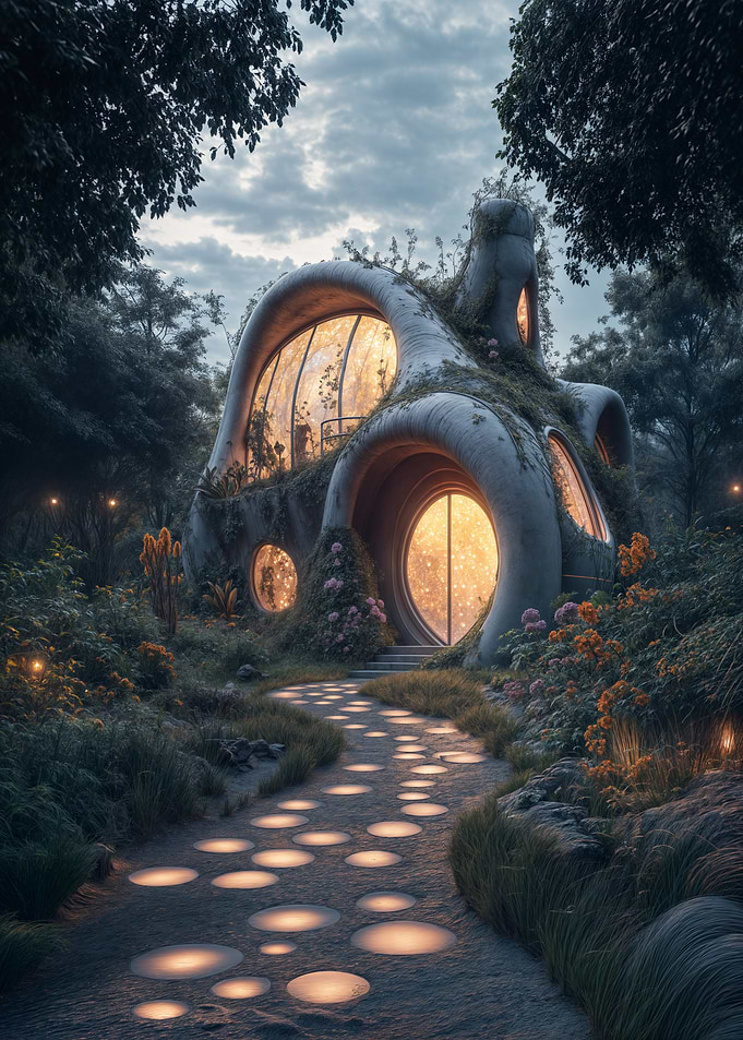 Organic House in Forest