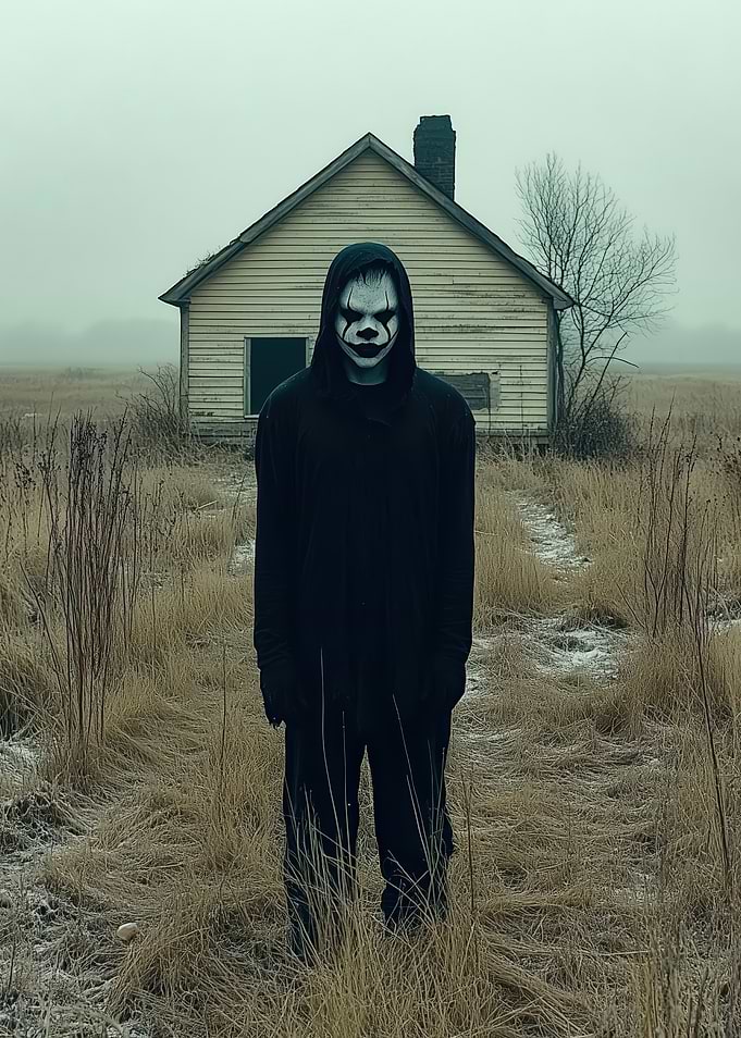 Creepy Clown in Field