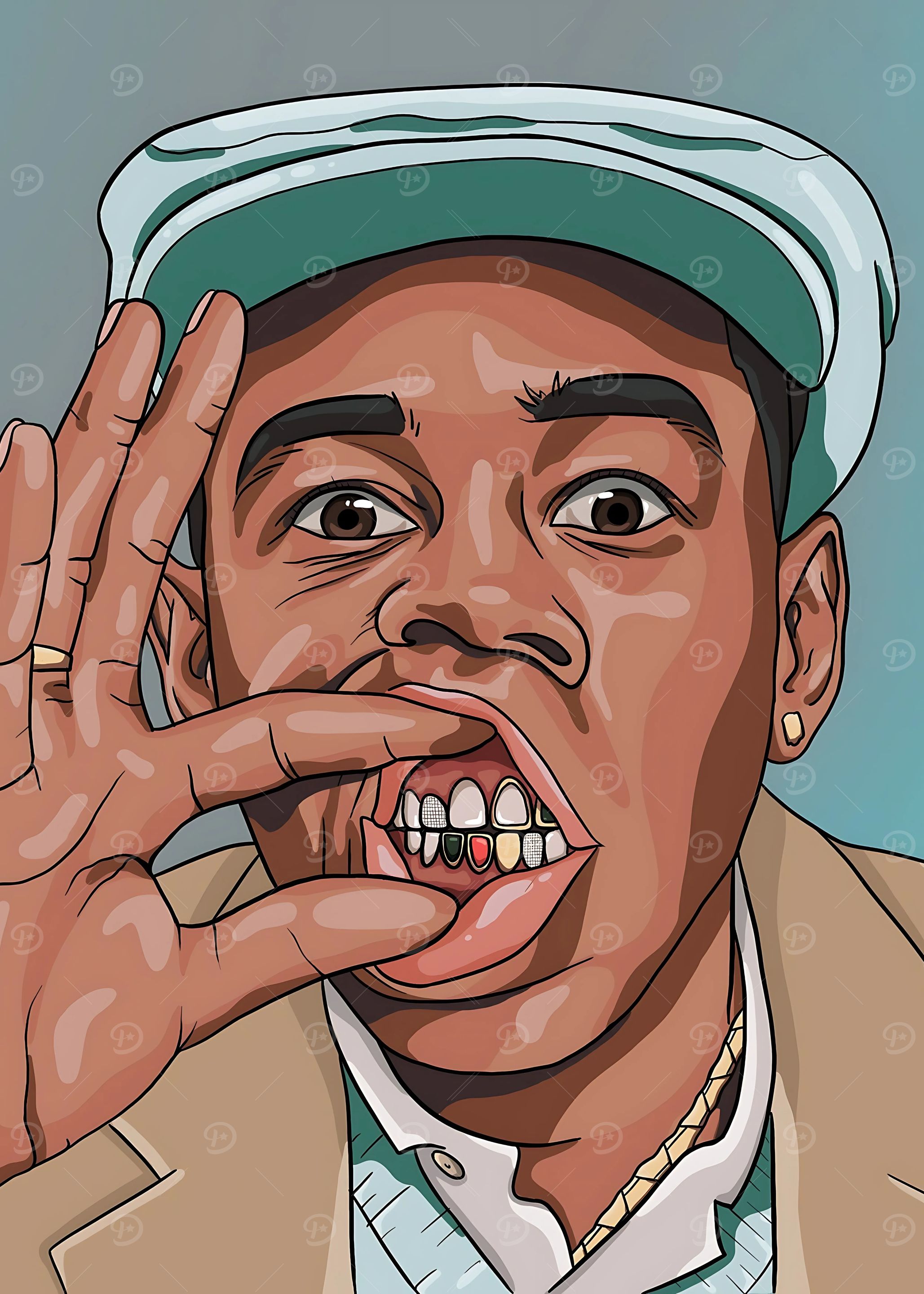 Tyler, the Creator Cartoon Portrait