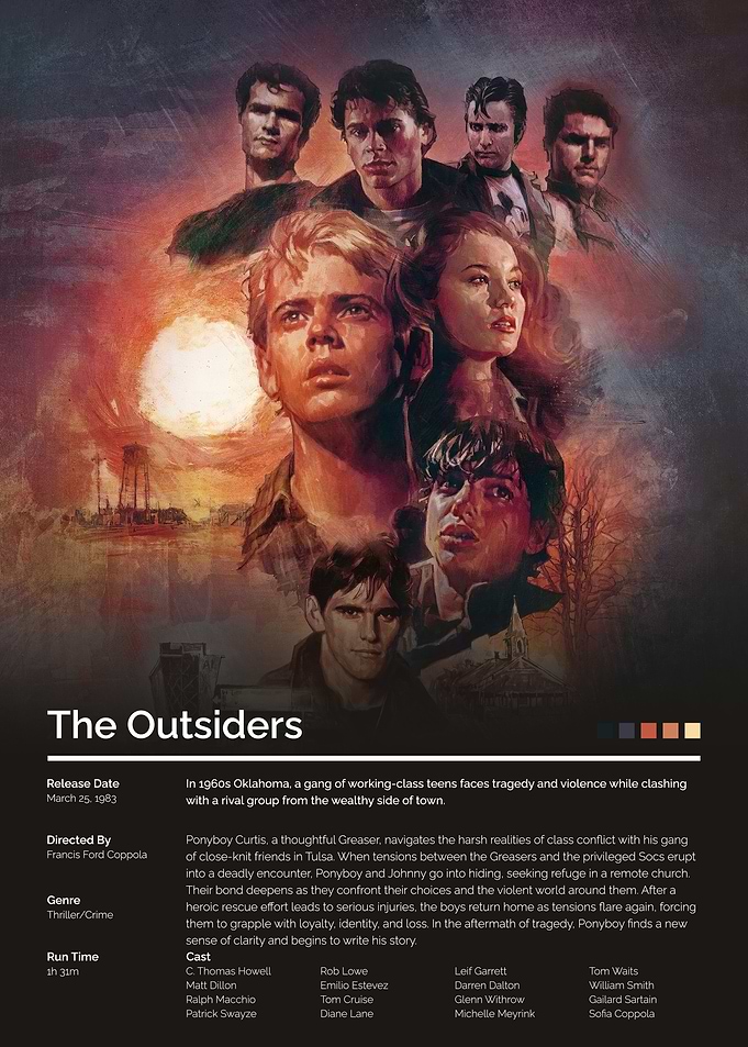 The Outsiders Movie Poster