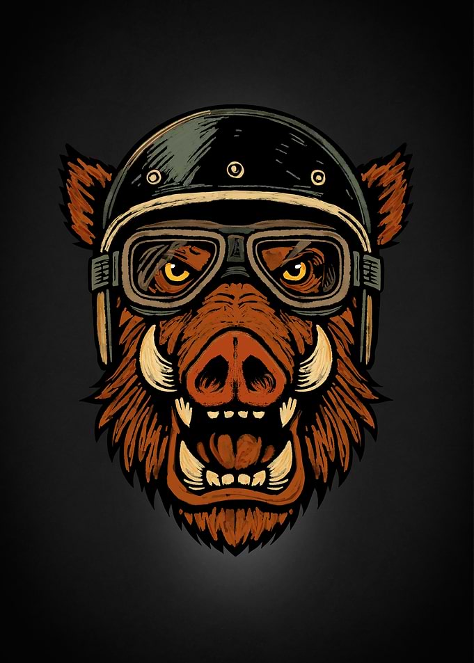 Wild Boar Biker