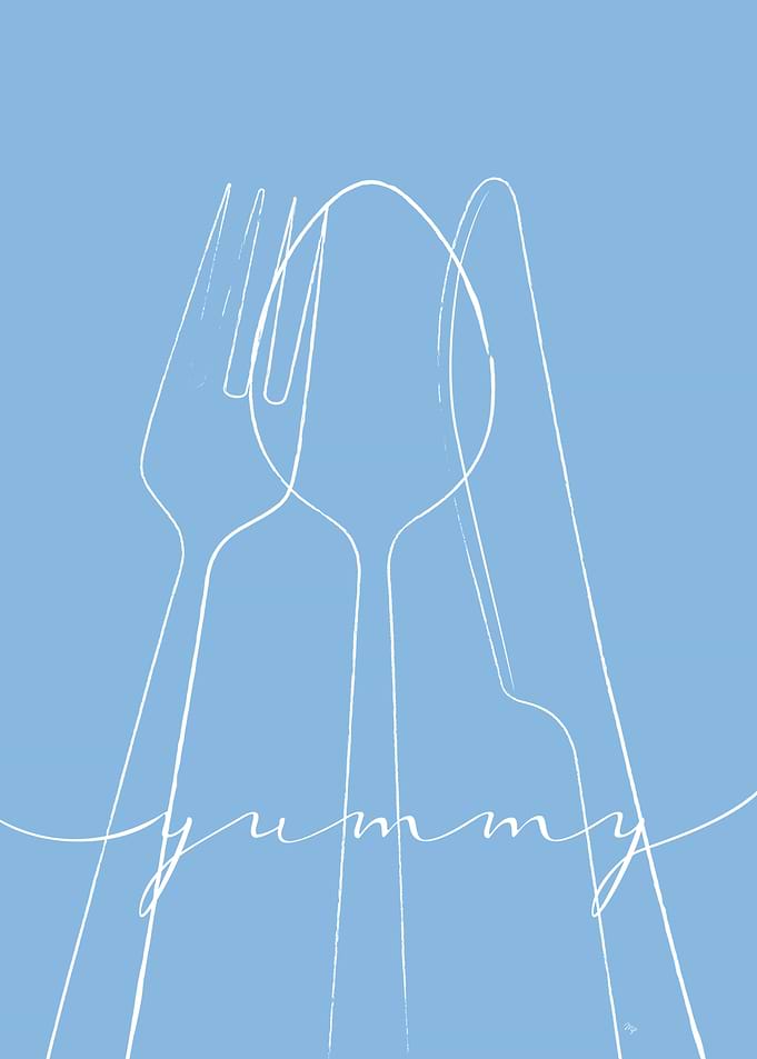 Yummy Cutlery Kitchen Art