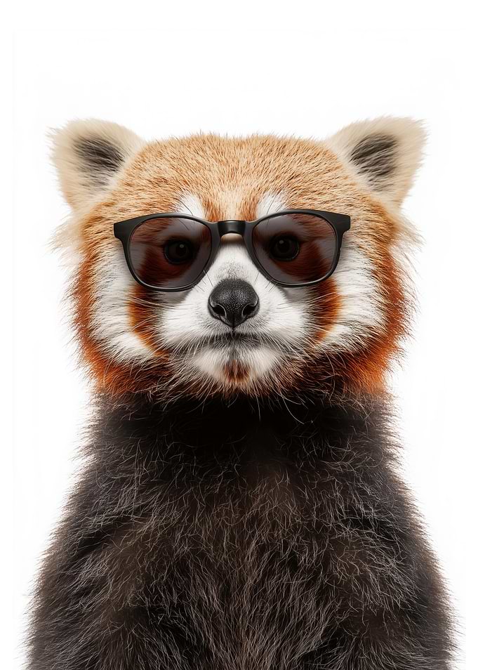 Cool Red Panda with Sunglasses