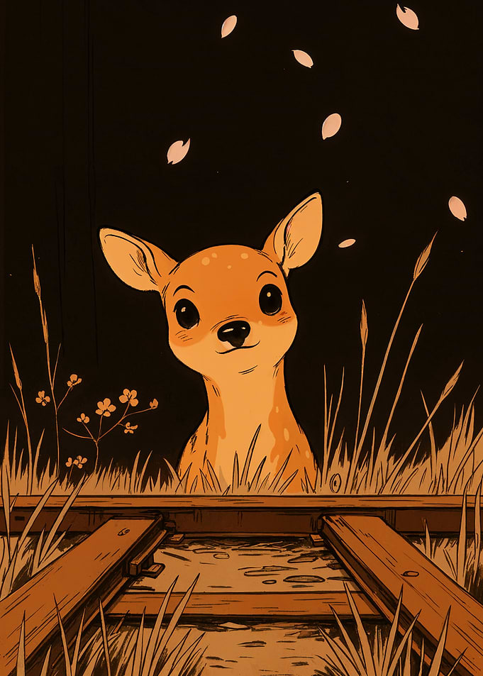 Cute Deer in Field