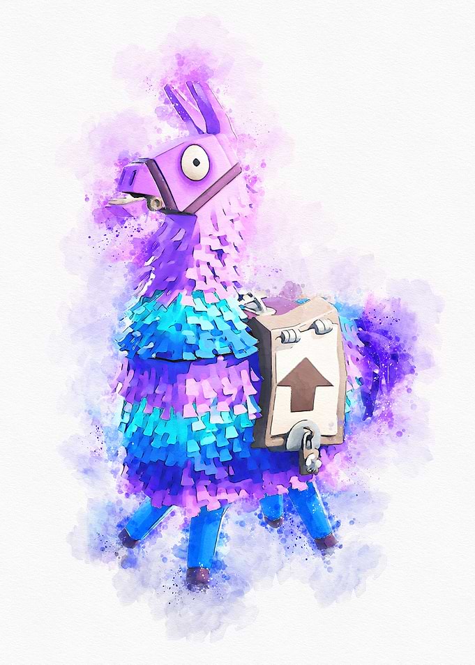 Llama Watercolor