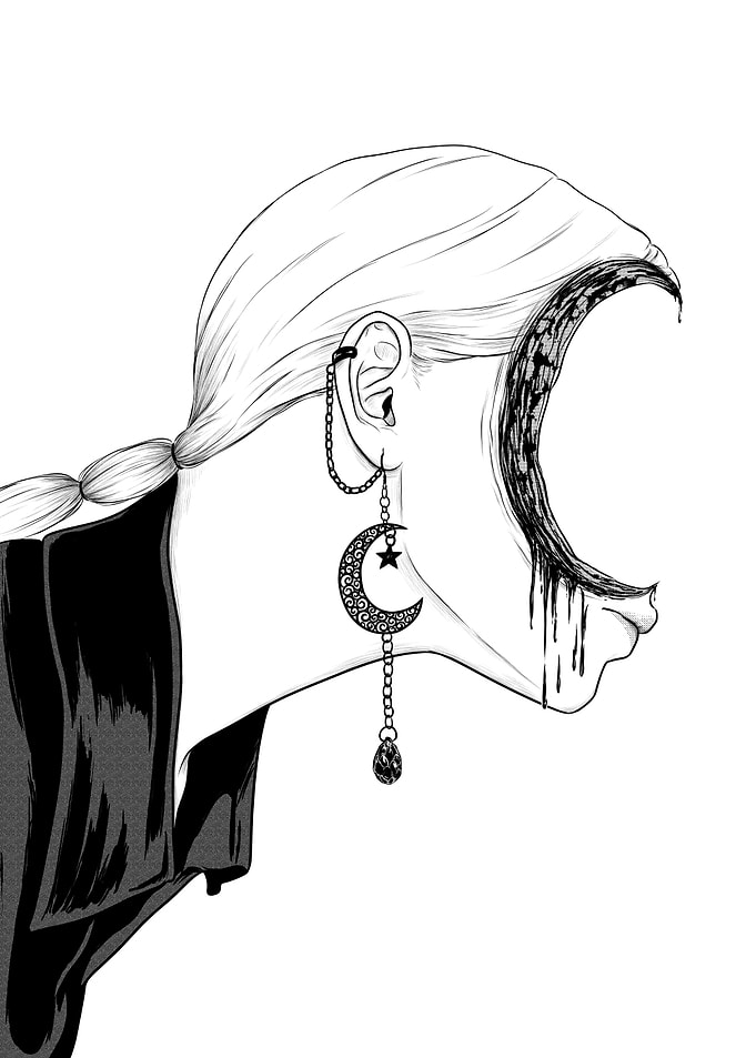 Moon Earring