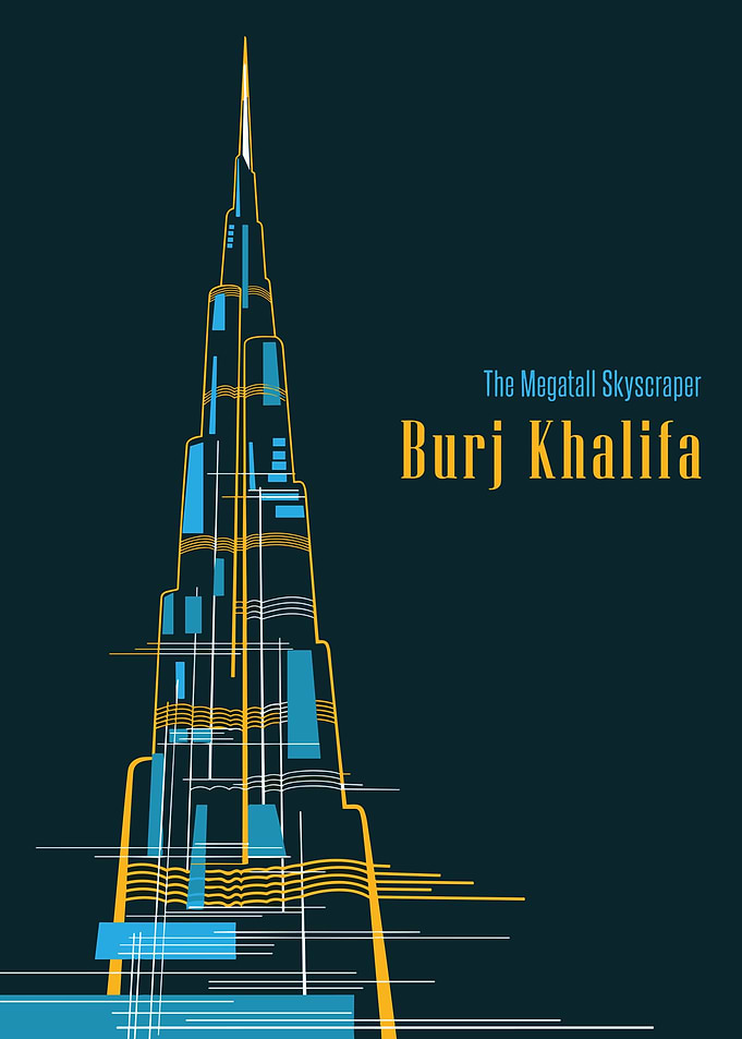 Burj Khalifa Minimalist Art