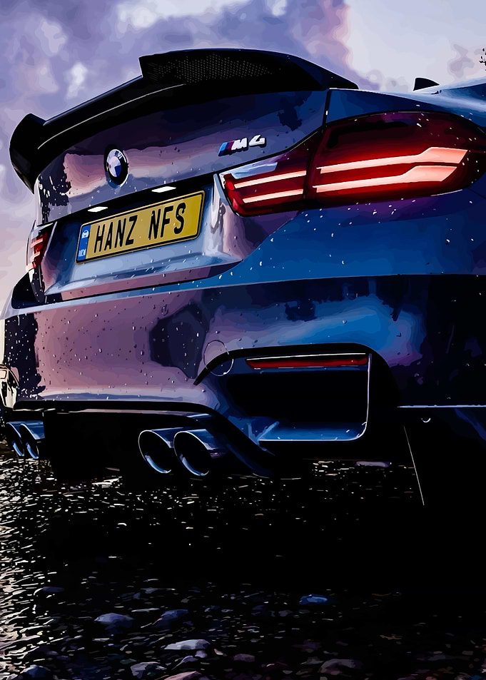 BMW M4 Rear View