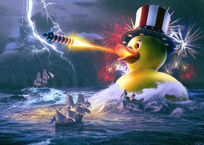 Freedom Rings in a Stormy Sea