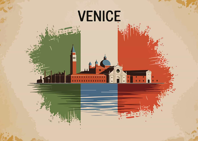 Venice Italy Travel Poster