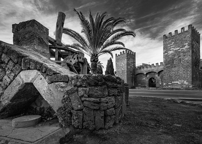 Black and White Alcudia Fortress
