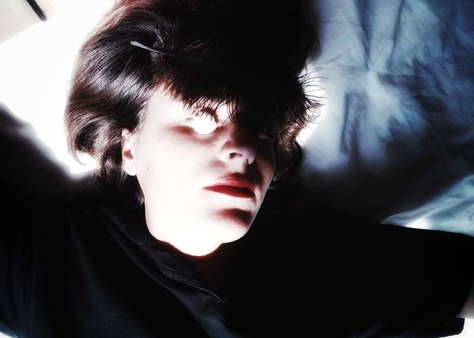 Woman with bright eyes portrait