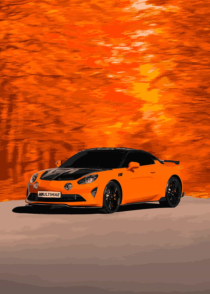 Alpine A110R Turini Orange in Autumn