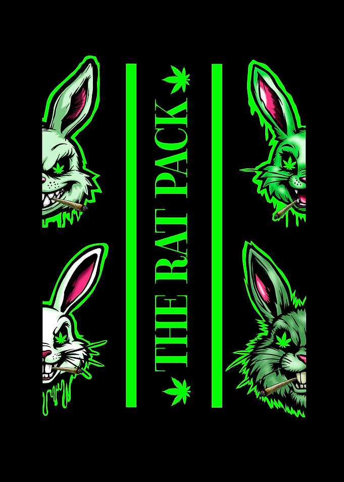 The Rat Pack rat Weed Art