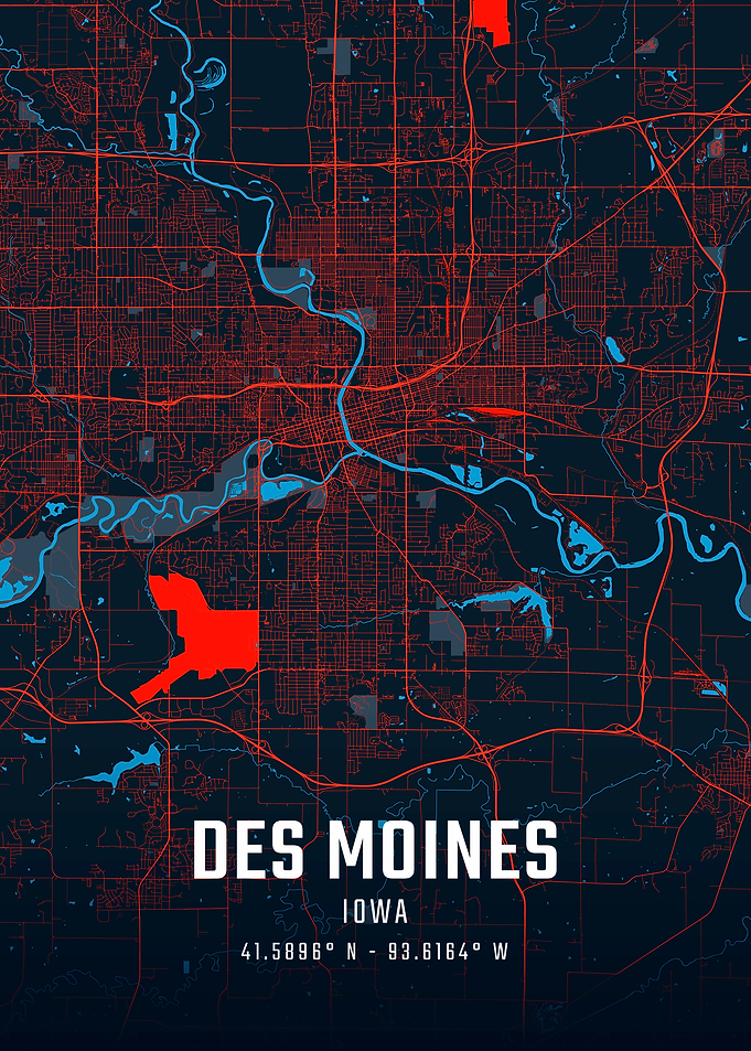 Des Moines City Map