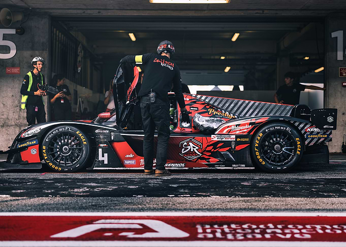 Race Car Pit Stop Action
