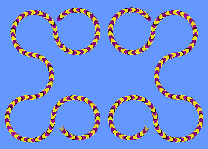 Optical Illusion with Circular Shapes