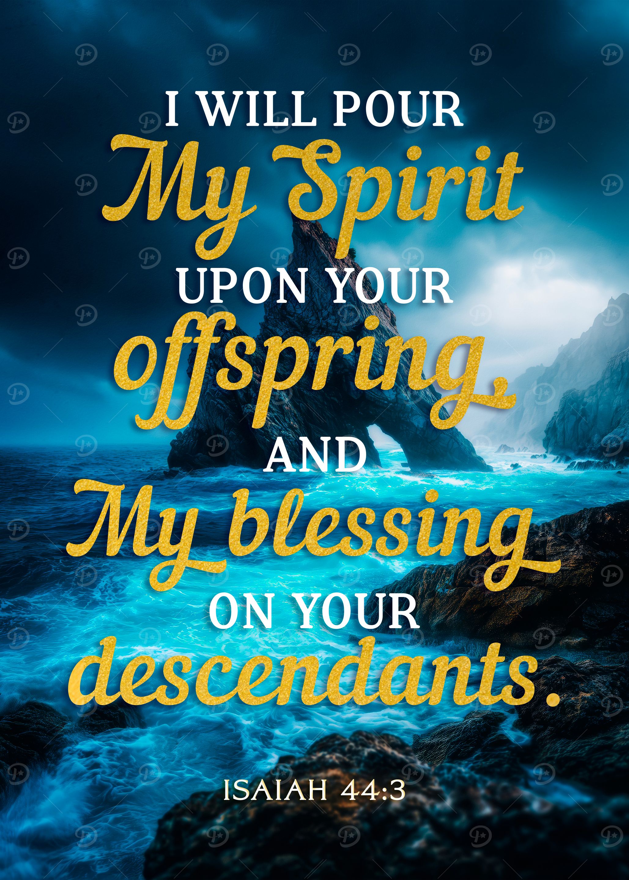 Isaiah 44:3 Bible verse