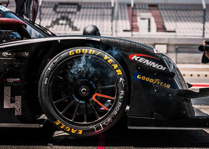 Racing Car Tire Smoke