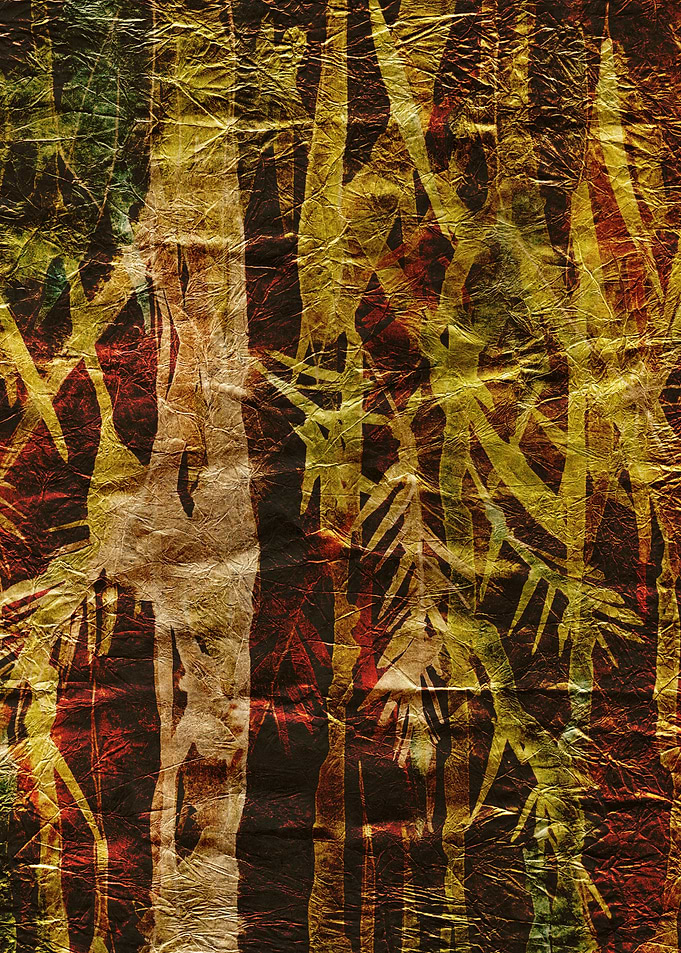 Abstract Bamboo Forest Texture