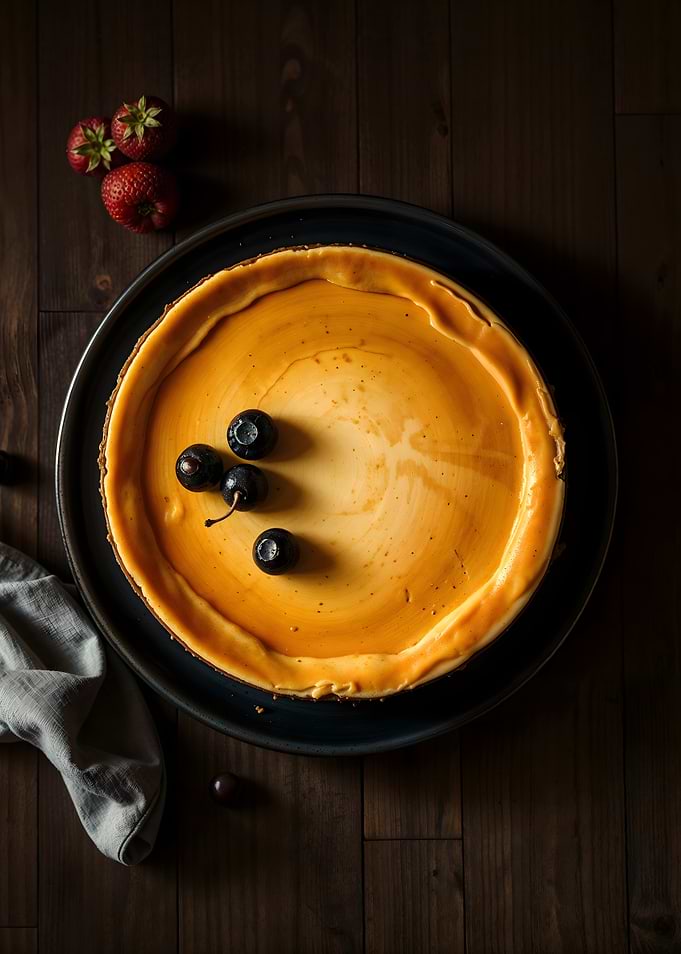 Delicious Cheesecake with Berries on Plate