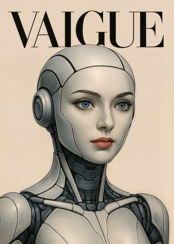 Futuristic Robot Woman 'VAIGUE' Cover