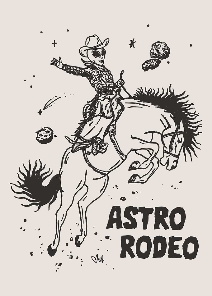 Astro Rodeo Alien Cowboy