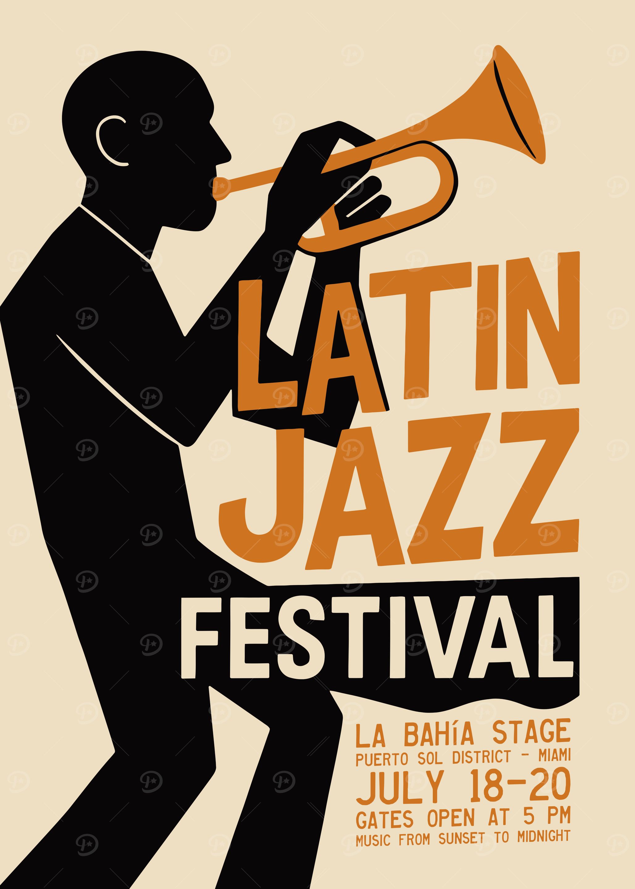 Latin Jazz Festival Poster