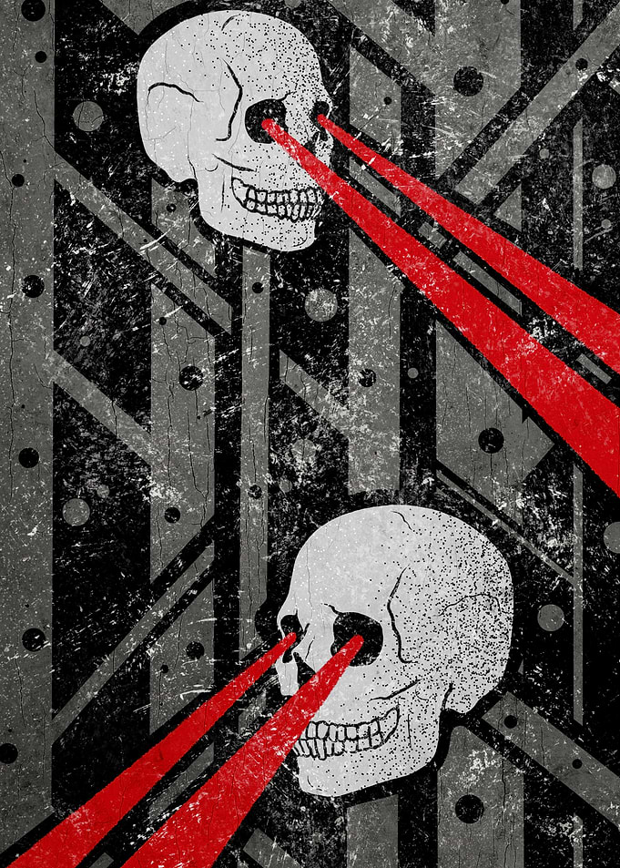 Skulls with Laser Eyes
