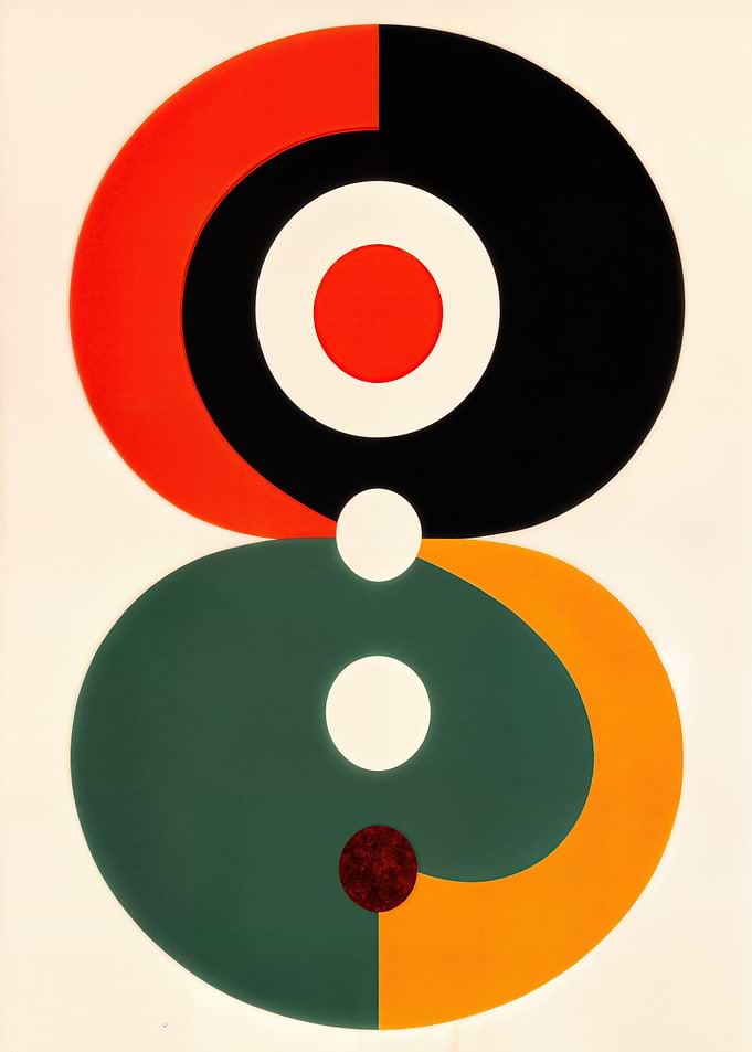 Abstract Geometric Composition with Circles