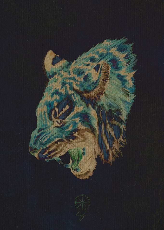 Inverted Tiger Portrait