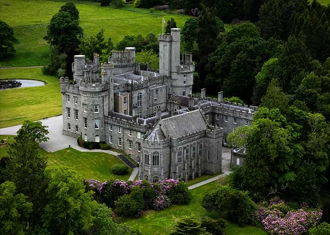 Scottish Castle Amidst Greenery