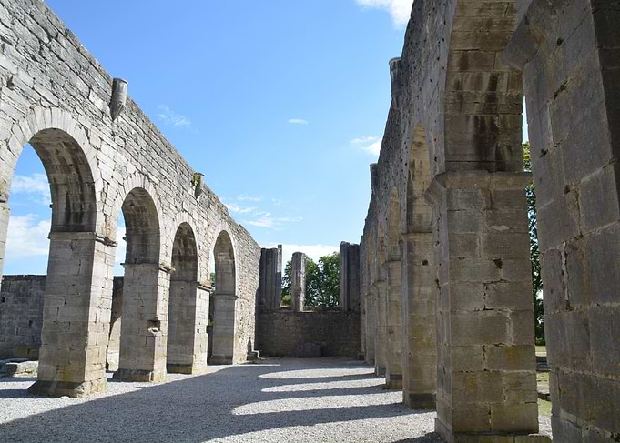 Stone Ruins Under Blue Sky